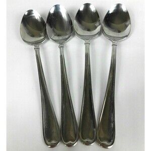 Cambridge Allure Stainless Flatware Tablespoons Large Spoons 7.5 Inch Lot of 4